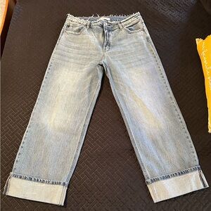 KanCan High Rise Cuffed Wide Leg Jean - sz 31 / NWOT